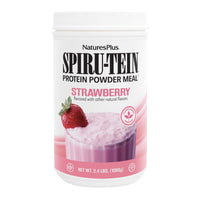 Thumbnail for NaturesPlus SPIRU-TEIN, Strawberry - 2.4 lb - Plant-Based Protein Shake - Non-GMO, Vegetarian, Gluten Free - 32 Servings