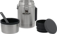 Thumbnail for STANLEY Classic Food Jar and Spork 18 oz | Vacuum Insulated Food Container | Wide Mouth Screw On Lid | Packable for Travel | Stainless Steel with Leakproof Lid | BPA-Free | Stainless Steel