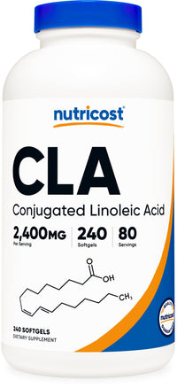 Thumbnail for Nutricost CLA (Conjugated Linoleic Acid) 800mg, 240 Softgels