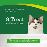 Thumbnail for Greenies Cat Treats, Feline Veterinarian-Recommended Adult Natural Dental Treats, Catnip Flavor, 2.1 oz. Pouch