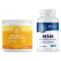 Thumbnail for Vimergy Skin Potion Kit – Micro-C Immune Power(TM) (125g) and MSM (120 Capsules) – Skin, Hair & Nail Support + Collagen + Immunity – Vegan, Paleo, Gluten-Free, Kosher – Pure, Potent Daily Supplements