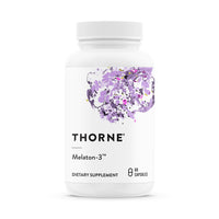 Thumbnail for THORNE - Melaton-3 - 3mg Melatonin Supplement - Supports Normal Circadian Rhythms, Restful Sleep & Relaxation* - NSF Certified for Sport - 60 Capsules