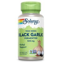 Thumbnail for SOLARAY Black Garlic 500 mg - Fermented for Easier Digestion and Mellow Aftertaste - Antioxidant Garlic Supplements - Non-GMO, Vegan, Lab Verified - 60-Day Guarantee - 50 Servings, 50 VegCaps