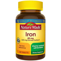 Thumbnail for Nature Made Iron 65 mg (from Ferrous Sulfate) Tablets for Red Blood Cell Formation (365 ct.).