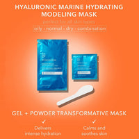 Thumbnail for Dr Dennis Gross Hyaluronic Marine Modeling Mask: for Dehydrated Skin, Dull Complexion & Fine Lines and Wrinkles, 4 Treatments