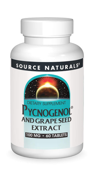 Source Naturals Pycnogenol & Grape Seed Extract 100 mg Dietary Supplement - 60 Tablets