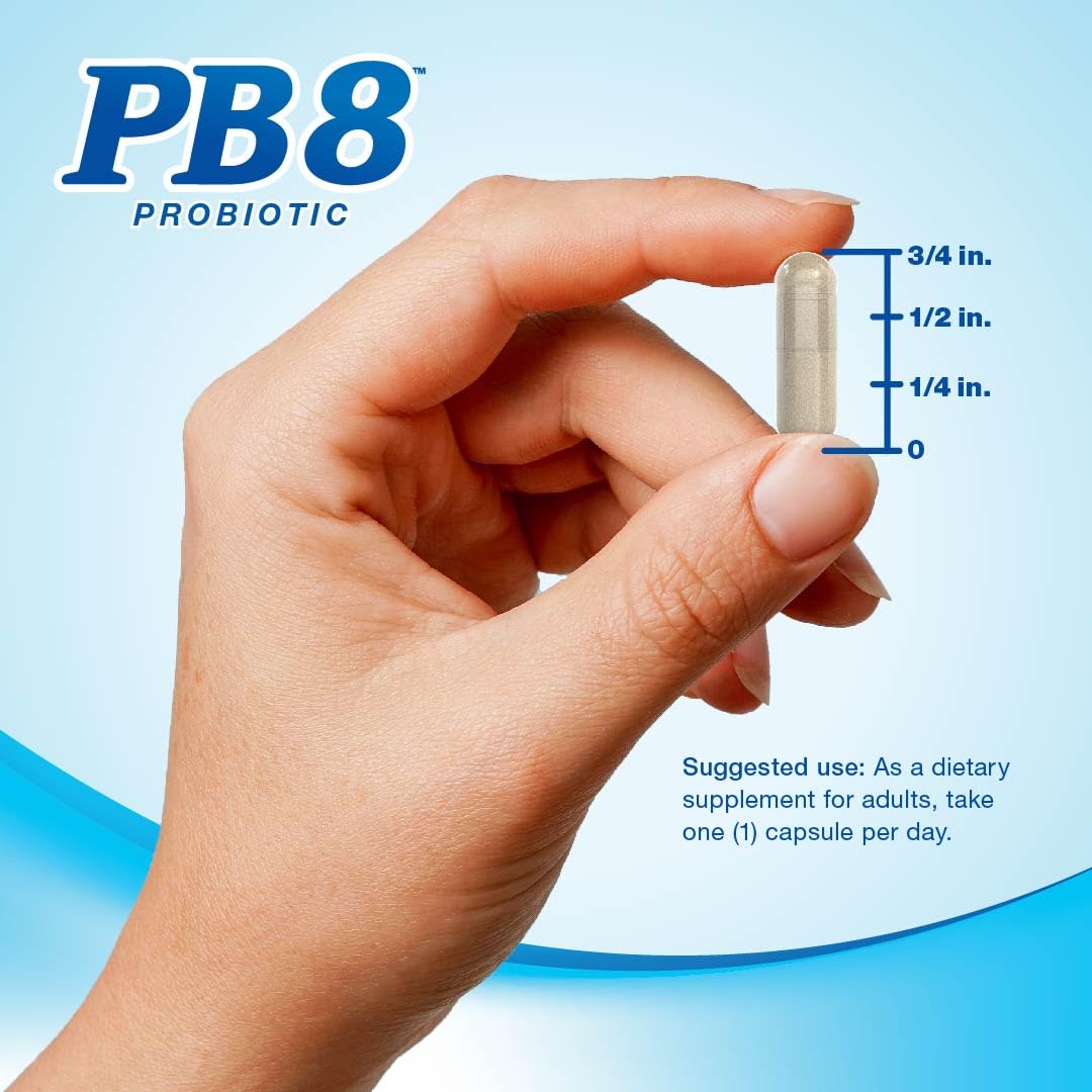 Nutrition Now PB 8 Probiotic Immune System and Digestive Support* Dietary Supplement, 60 Count