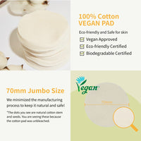 Thumbnail for numbuzin No.3 Toner Pads | Radiance Glowing Jumbo Essence Pad | Clear Glass Skin, Texture Care | Biodegradable Vegan, Fermented Ingredients, Niacinamide | 70 Pads/5.07 fl. oz.