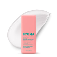 Thumbnail for BYOMA De-Puff + Brighten Eye Gel - Lightweight Gel Eye Cream for Dark Circles, Puffiness & Wrinkles - Under Eye Cream With Hyaluronic Acid & Vitamin C - Barrier Repair Skincare - 0.68 fl. oz