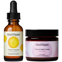 Thumbnail for Mad Hippie Vitamin C Serum for Face with Hyaluronic Acid and Triple C Night Cream Ceramide Moisturizer - Skin-Brightening Skin Care Duo (2 Piece Set)