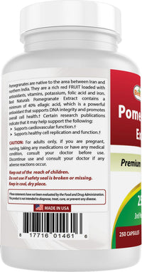 Thumbnail for Best Naturals Pomegranate Extract 250 mg 250 Capsules