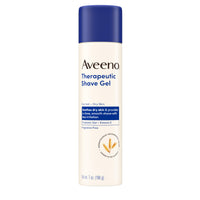 Thumbnail for Aveeno Therapeutic Shave Gel with Oat and Vitamin E to Help Prevent Nicks and Cuts, Soothes Dry Skin and Provides a Close, Smooth Shave with Less Irritation, Fragrance-Free, 7 oz
