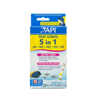 Thumbnail for API 5-in-1 Test Strips Freshwater and Saltwater Aquarium Test Strips 25-Count Box