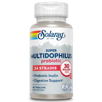 Thumbnail for SOLARAY Multidophilus 24 Strain Probiotic 30 Billion CFU, Probiotics for Digestive Health for Women and Men, Daily Gut Health Support Complex with Prebiotic Inulin, No Dairy 60 VegCaps