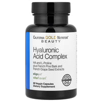 Thumbnail for California Gold Nutrition Hyaluronic Acid Complex with L-Proline, French Grape Seed and French Maritime Pine Bark Extract, 60 Veggie Capsules