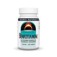 Thumbnail for Source Naturals Benfotiamine, Fat Soluable Source of Vitamin B-1, 150 mg - 120 Tablets