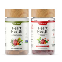 Thumbnail for Snap Supplements Heart Health Bundle: CoQ10, Organic Beet Root, Hawthorn Berry, Turmeric & Odorless Garlic Capsules + Sugar-Free Gummies, 90 Caps & 60 Gummies (Packaging May Vary)