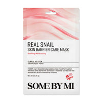 Thumbnail for SOME BY MI Real Snail Skin Barrier Care Mask - Pack of 10 - Made from Snail Mucin for Sensitive Skin - Daily Vegan Korean Sheet Mask for Strengthen Skin Barrier and Skin Moisturzing - Korean Skin Care