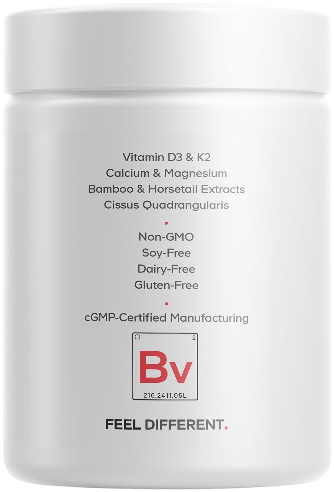 Codeage Bones Vitamins+ - Vitamin D3 & K2, Vitamin C, Calcium, Magnesium, Zinc, Hesperidin, L-Lysine, Manganese, Bamboo, Horsetail, Cissus, Boron, Trans-Resveratrol, Non-GMO Supplement - 90 Capsules