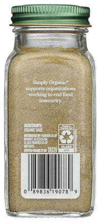 Thumbnail for Simply Organic Organic Ground Sage, 1.2 Oz