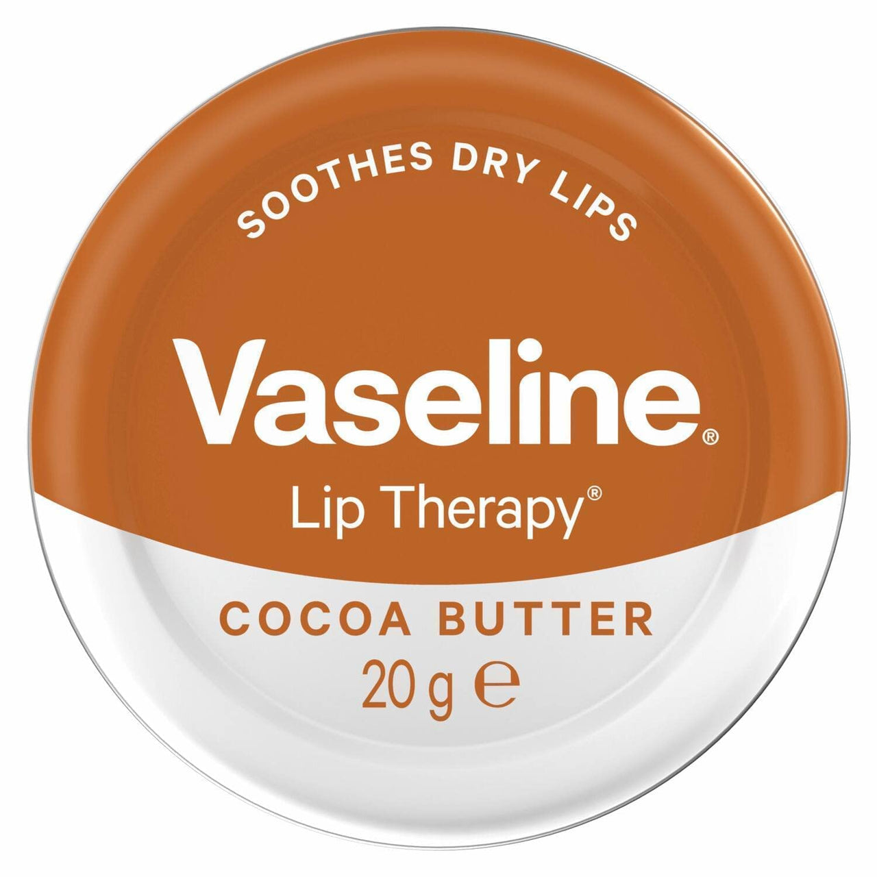 Vaseline Lip Therapy Petroleum Jelly Cocoa Butter, 20 g