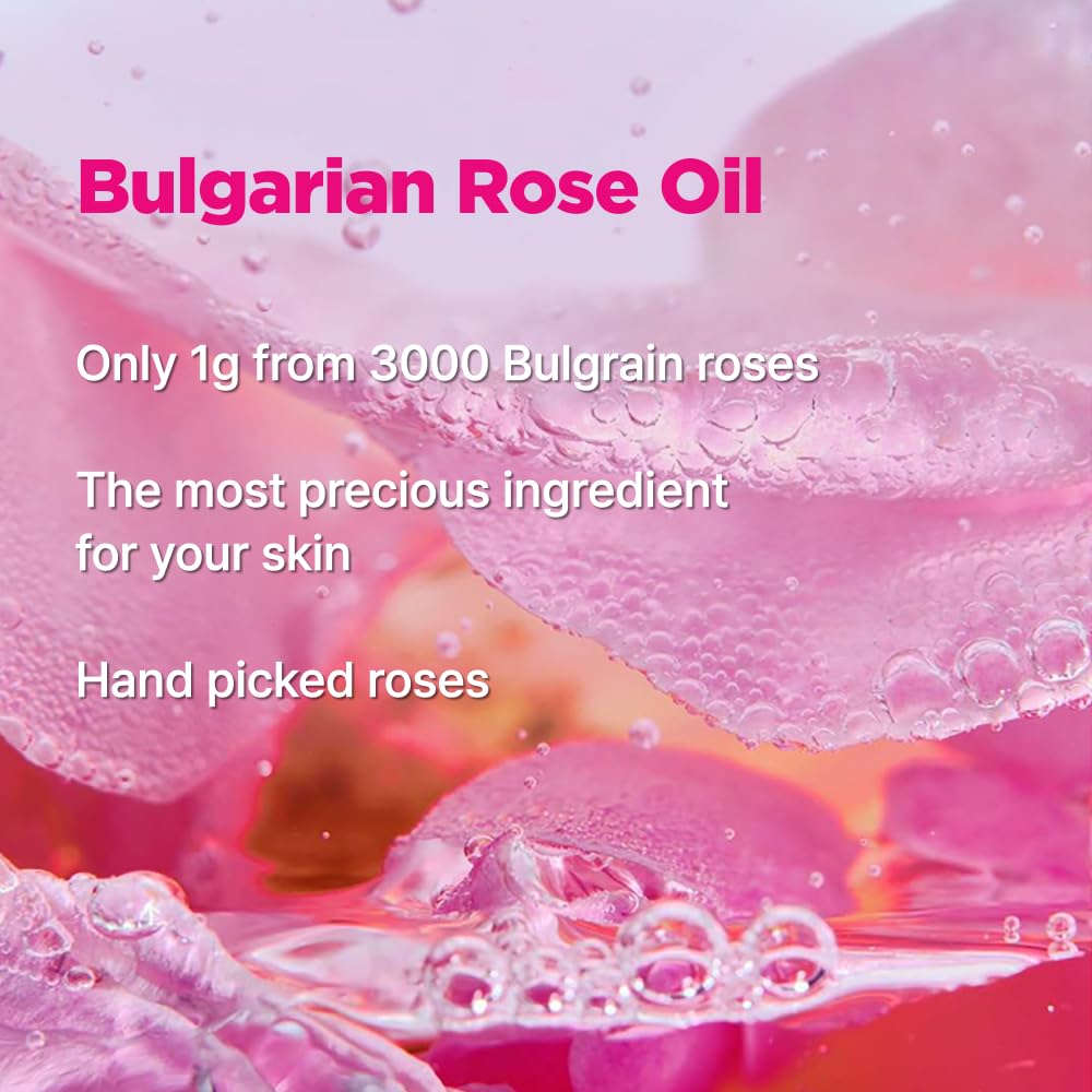 ISOI Bulgarian Rose Lip Treatment Balm Pure Red 5g (0.18oz) | Dewy Gloss Finish Tinted Balm | Korean Moisturizer With Rose Oil for Dry Lips | Non-Sticky Care