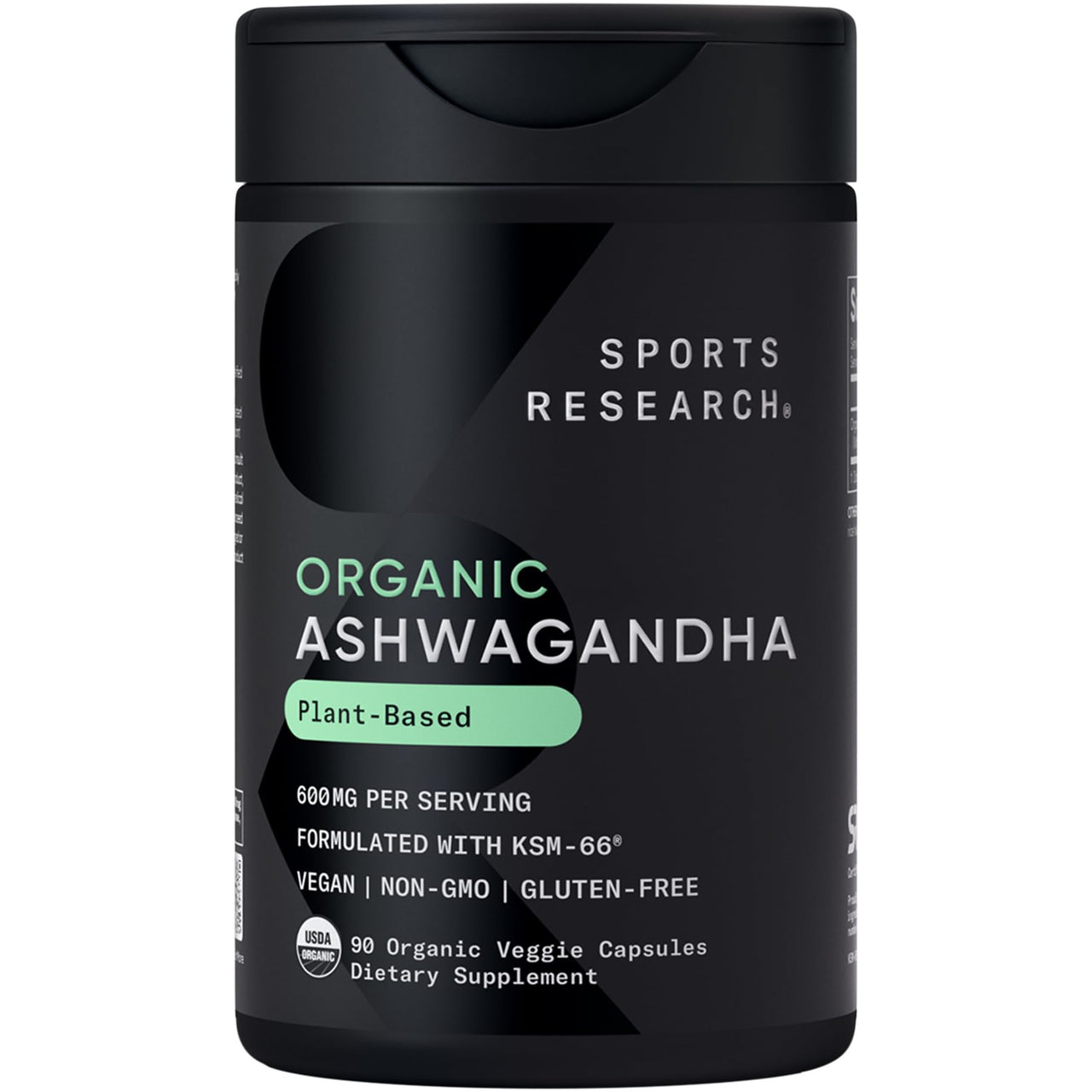 Sports Research® Sleep Pack - Organic Ashwagandha – Adaptogen for Relaxation, Calm & Sleep Support 600 mg + Sleep Complex- Melatonin-Free Vegan Capsules