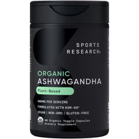 Thumbnail for Sports Research® Sleep Pack - Organic Ashwagandha – Adaptogen for Relaxation, Calm & Sleep Support 600 mg + Sleep Complex- Melatonin-Free Vegan Capsules