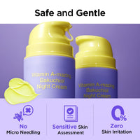 Thumbnail for BY WISHTREND Vitamin A-mazing Bakuchiol Night Cream | Retinal, Peptide, Collagen, Ceramide NP, Centella Asiatica, moistfully plump overnight skincare (1.05 Oz (Pack of 1))