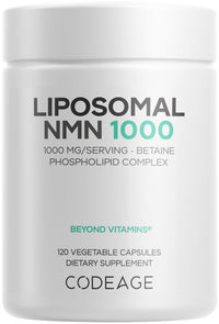 Thumbnail for Codeage Liposomal NMN 1000mg Supplement - 120 Capsules