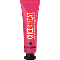 Thumbnail for Maybelline Cheek Heat Gel-Cream Blush Makeup, Lightweight, Breathable Feel, Sheer Flush Of Color, Natural-Looking, Dewy Finish, Oil-Free, Fuchsia Spark, 1 Count