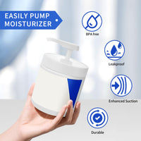 Thumbnail for Pump Lid for CeraVe Moisturizing Cream 19oz (2Pcs) Universal Pump for 3.3inch Diameter Mouth, Cream Pump Dispenser Fits for CeraVe 16oz Jars When Cut Tube Short