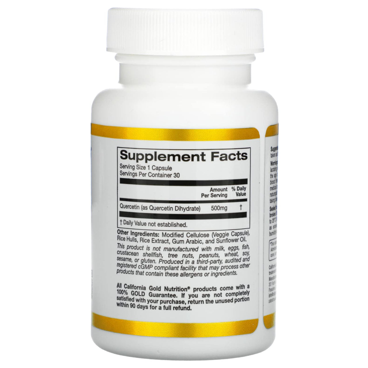 California Gold Nutrition Quercetin, 500 mg, 30 Veggie Capsules