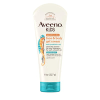 Thumbnail for Aveeno Sensitive Skin Face & Body Gel Cream for Kids with Prebiotic Oat, Clinically Proven 24 Hour Hydration for Soft Skin, Quick Drying and Lightweight, Hypoallergenic, 8 oz