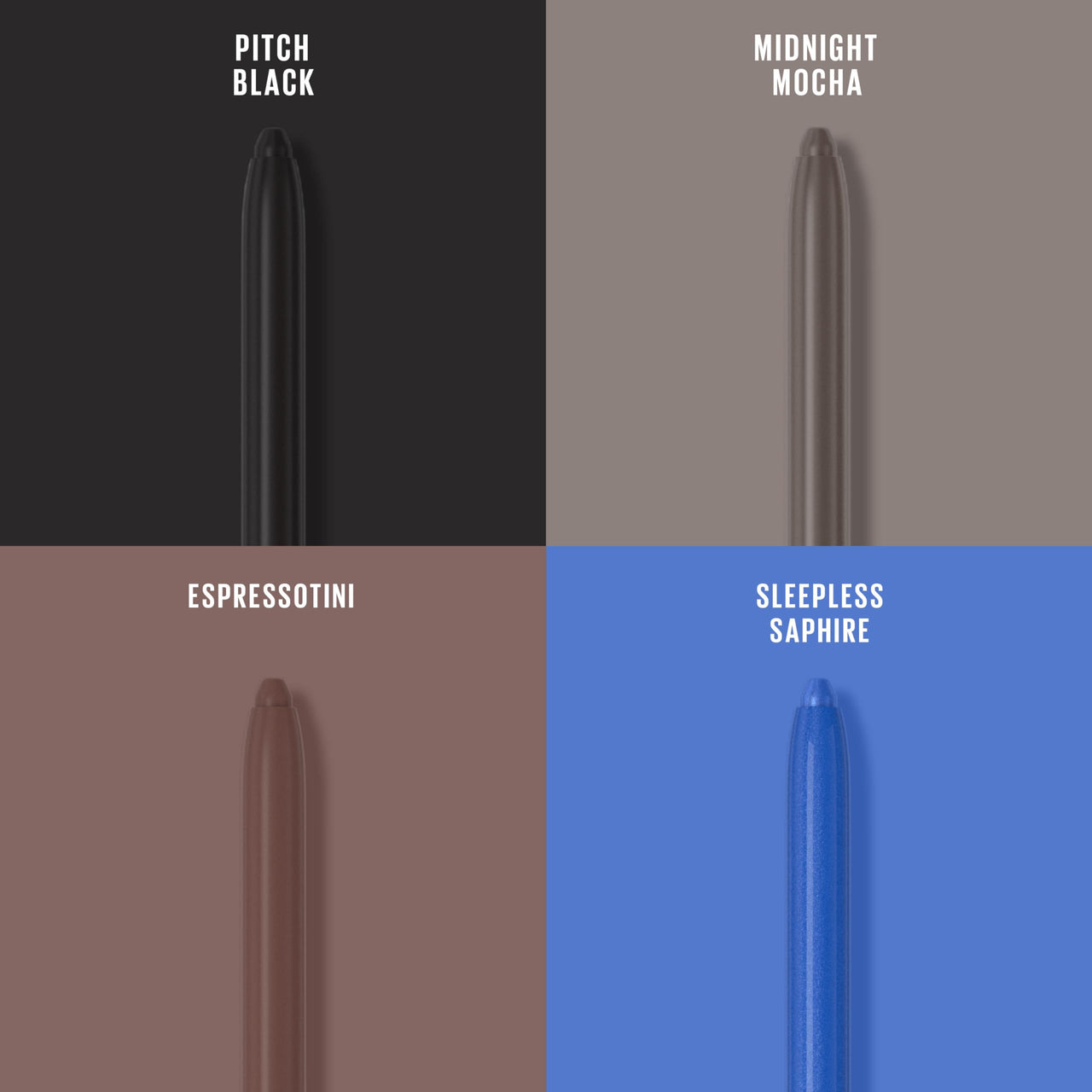 Maybelline Tattoo Studio Automatic Gel Pencil Waterproof Eyeliner, Blendable, Smudge Resistant, Matte Eyeliner For Up To 36HR Wear, Midnight Mocha (Smokey Gray), Packaging May Vary