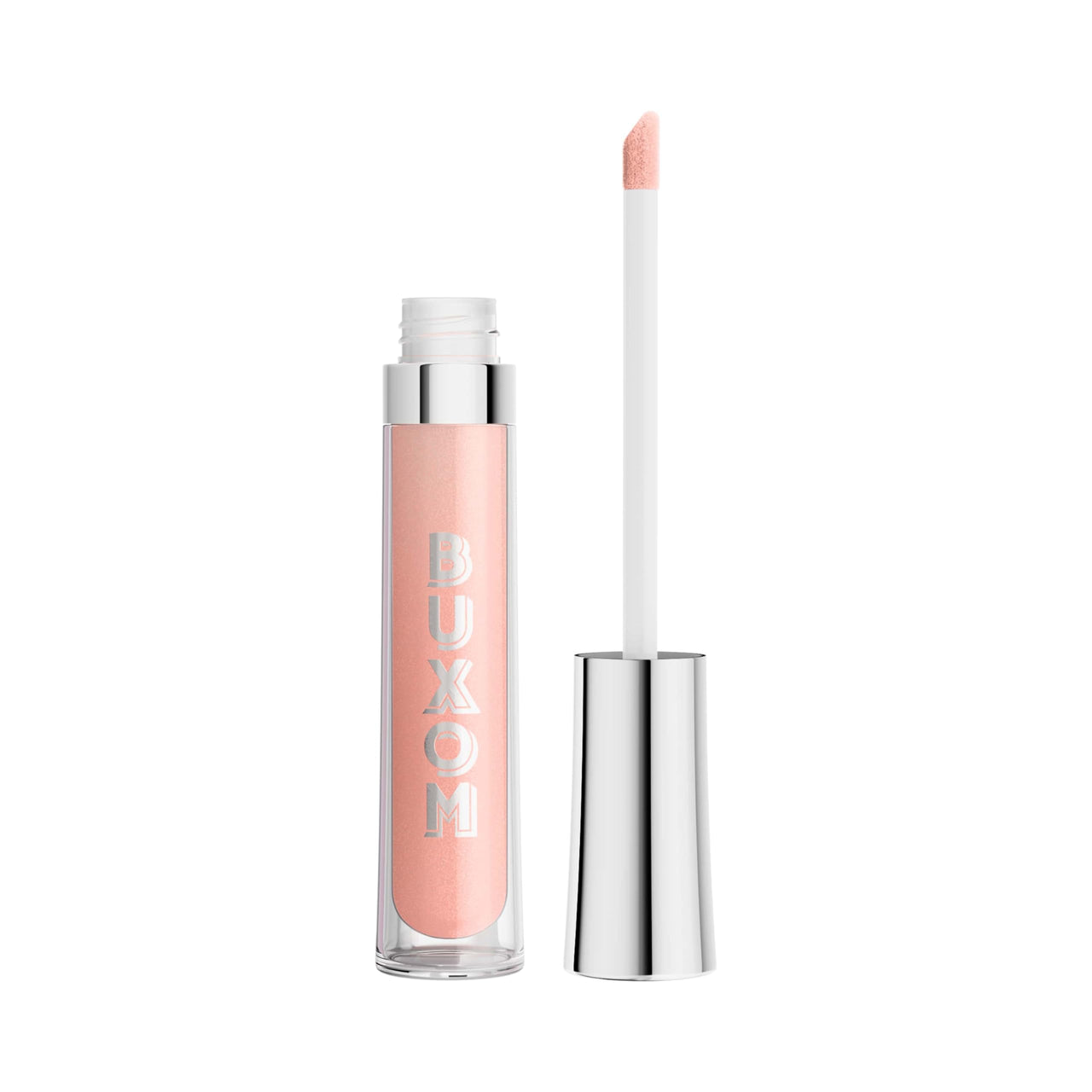 Buxom Full-On Tinted Lip Plumper Gloss, High-Shine Moisturizing Lip Gloss with Peptides and Vitamin E, Vegan Formula, AD Erin (Light Pink Shimmer)