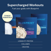 Thumbnail for Blueprint Bryan Johnson Longevity Protein - 26G Plant Protein, Non Dairy - Grape Seed Extract - 7.5% Flavanols - Heavy Metal Tested - Vegan, Keto (Original - 30 Servings)