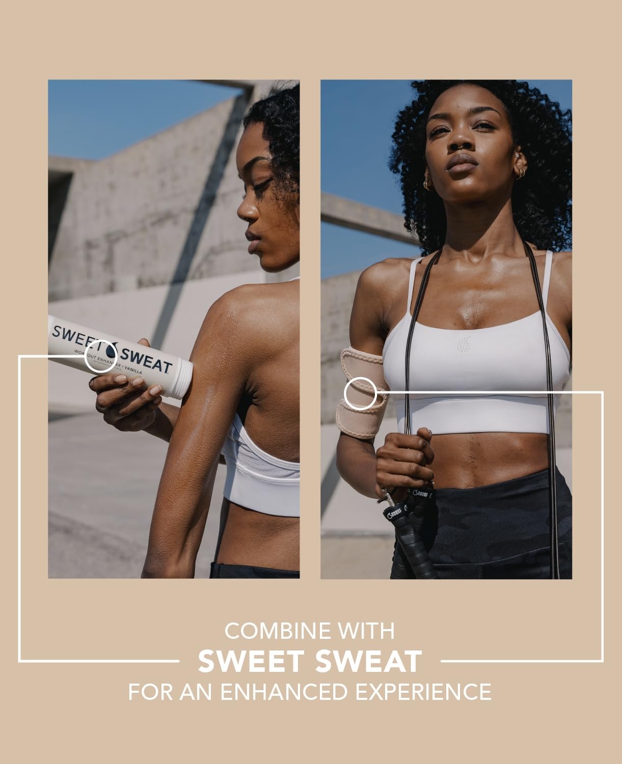 Sports Research Sweet Sweat Arm Trimmers - Premium Sweat-Enhancing Fitness Arm Wrap - Neoprene · Adjustable Sizing · for Women & Men