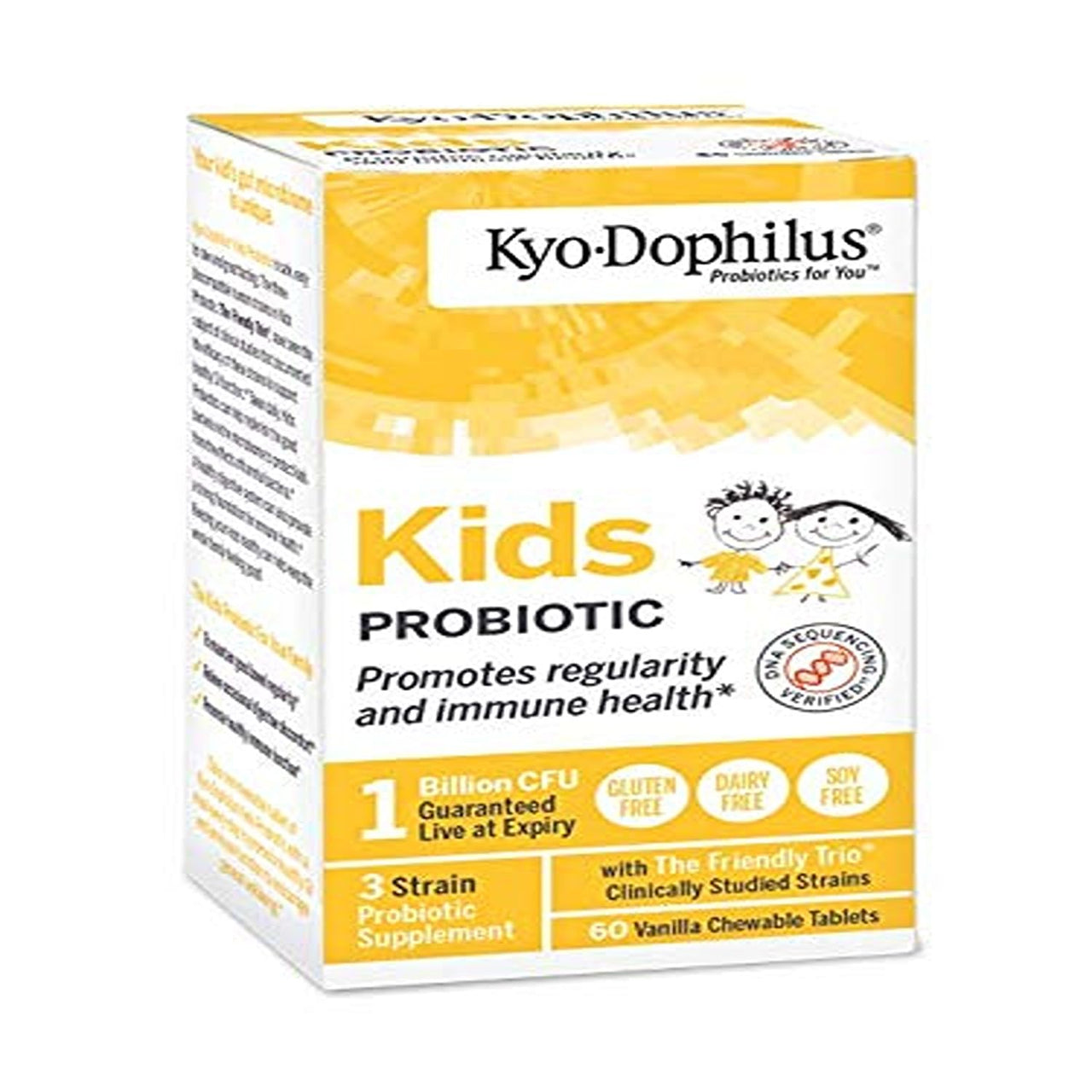 Wakunaga Kyo-Dophilus Kids Probiotic, Promotes Regularity and Immune Health*, 60 Tablets