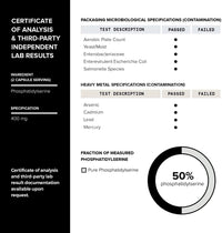 Thumbnail for Toniiq Phosphatidylserine - 400mg Formula - World’s First 50% Purity - Highest Purity in The US - Soy Free Phosphatidylserine Supplement - 90 Veggie Capsules