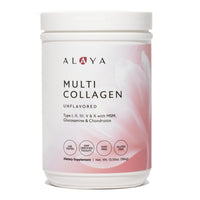 Thumbnail for Alaya Multi Collagen Powder - Type I, II, III, V, X Hydrolyzed Collagen Peptides Protein Powder Supplement with MSM + GC (Unflavored) (40 Servings)