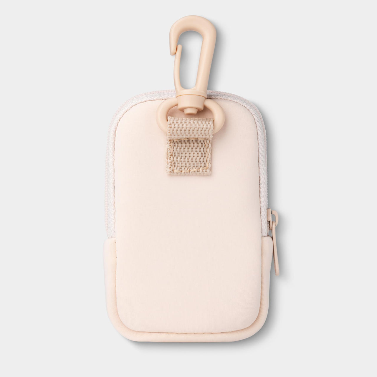 Touchette Zippered Pouch, Attachable Fashion Accessory with Snap Hook for Touchland Hand Sanitizer 1FL OZ., Blush Pink