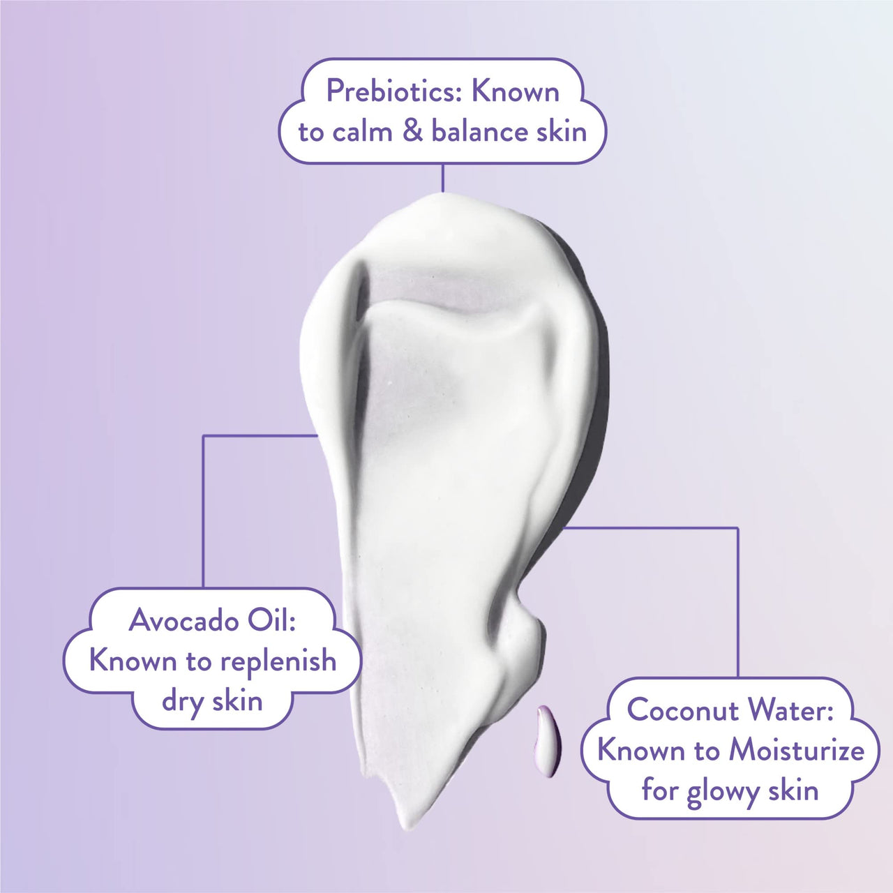 Biore Hydrate & Glow Facial Moisturizer for Dry Skin, Sensitive Skin, Infused with Coconut Water, Prebiotics and Avocado Oil, Dermatologist Tested, Fragrance Free,3.4 Oz
