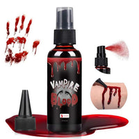 Thumbnail for Fake Blood Spray for Halloween, 2 fl oz Washable Fake Blood Makeup, Realistic Fake Blood, Fake Blood for Face&Skin, Perfect for Costume, Vampire, Clown & Sfx & Cosplay & Zombie Make Up, 1PC