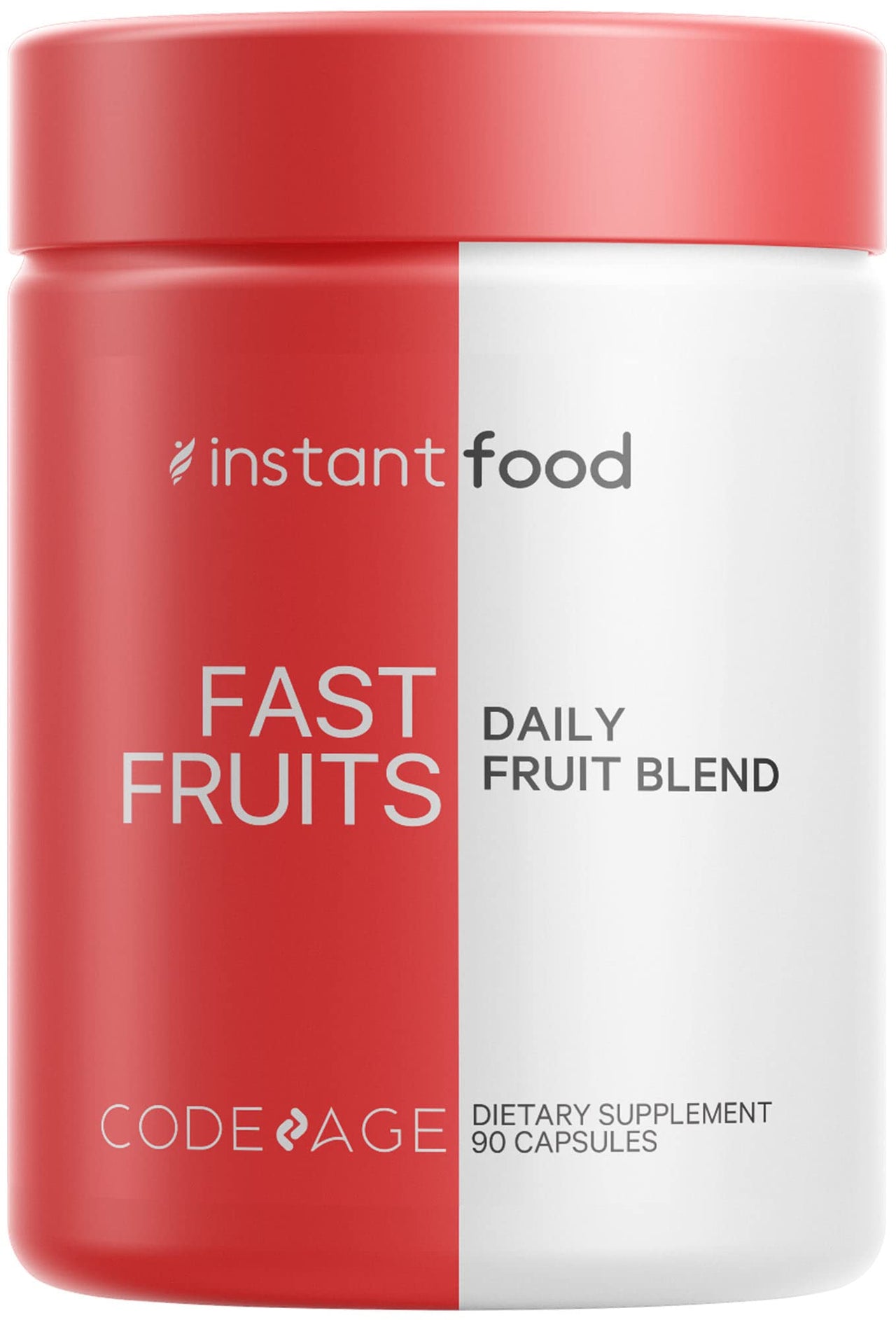 Codeage InstantFood Easy Veggies + Fast Fruits Bundle – Vegetable & Fruit Blend Capsule Supplement – Plant-Based Phytonutrient Formula – Vegan, Non-GMO – 180 Capsules