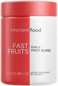 Thumbnail for Codeage InstantFood Easy Veggies + Fast Fruits Bundle – Vegetable & Fruit Blend Capsule Supplement – Plant-Based Phytonutrient Formula – Vegan, Non-GMO – 180 Capsules