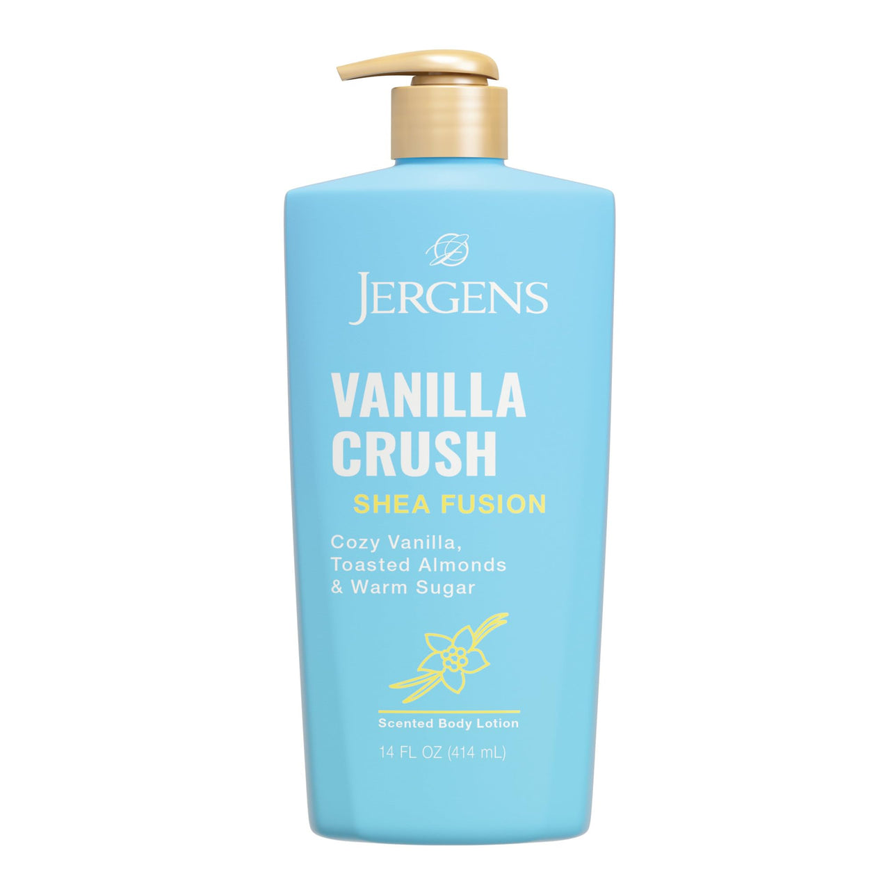 Jergens Shea Fusion Vanilla Crush Body Lotion, Moisturizer with Shea Butter & Vitamin E, 14 Fl Oz