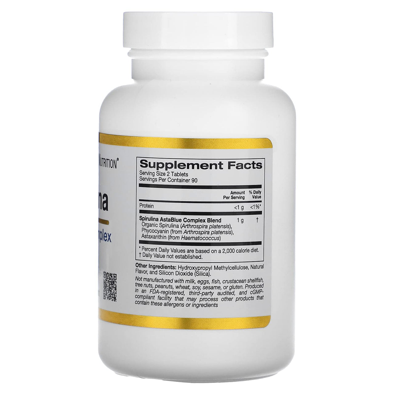 Spirulina AstaBlue Complex, 180 Tablets, California Gold Nutrition