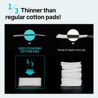 Thumbnail for ILSO 1/3 Saving Cotton Pad, Thin Layer Perfect for DIY Toner pad and mask, 40 Sheets, Korean Skincare (50 x 70mm)