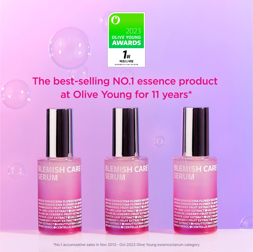ISOI Blemish Care Up Serum, Vegan Hydrating Serum for Smooth & Glass Skin Effect, Skin Barrier & Moisture Balance, Korean Skin Care (1.18 fl. oz, 35ml)